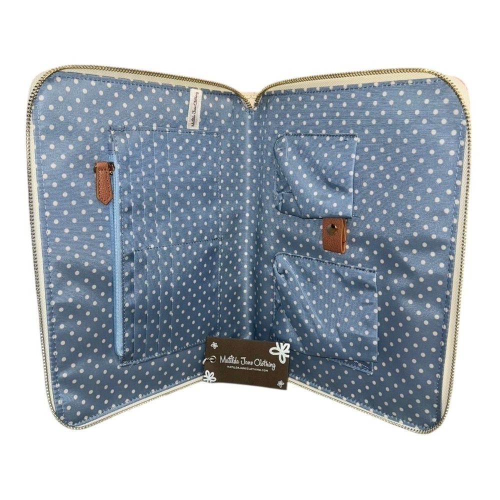 NWT Matilda Jane Floral Tech Organizer Pebbled Vegan Leather 8x11 - Picture 6 of 8